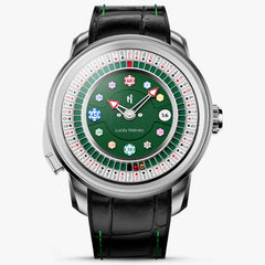 Lucky Harvey Poker Roulette Automatic Watch – 52-Card Dial & Dual 18K Gold Spinning Balls for a True Roulette Experience