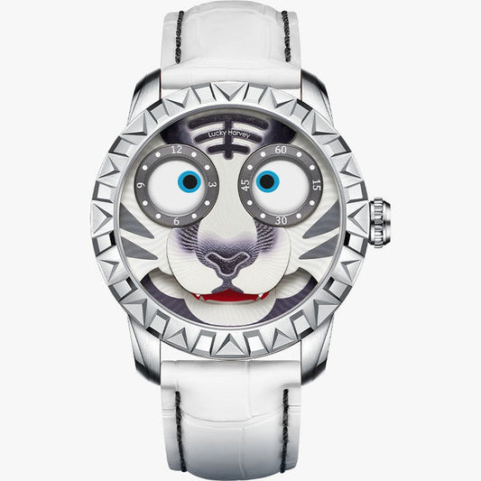 Lucky Harvey White Tiger Limited Edition automaton Watch