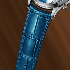 【Limited 100pcs】2026 Chiming Automaton Horse Watch Grade 5 Titanium Alloy Blue