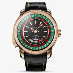 Lucky Harvey European Roulette Automatic Watch –18K Gold Bead & Real Roulette Wheel Gameplay Design