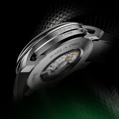 Lucky Harvey Craftsmanship Series Green Snake automaton Watch – Hand-Engraved 925 Silver Design with Animated Dial