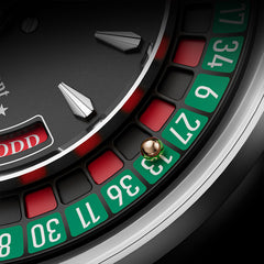 Lucky Harvey European Roulette Automatic Watch –18K Gold Bead & Real Roulette Wheel Gameplay Design