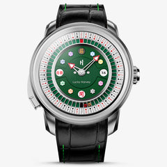 Lucky Harvey Poker Roulette Automatic Watch – 52-Card Dial & Dual 18K Gold Spinning Balls for a True Roulette Experience