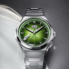 Sound Of Nature Hand-Engraved Brushed Dial Blue Titanium Chiming Limited Edition Automatic Watch