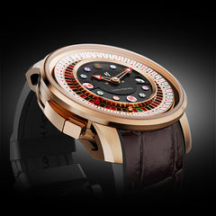 Lucky Harvey Poker Roulette Automatic Watch – 52-Card Dial & Dual 18K Gold Spinning Balls for a True Roulette Experience