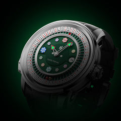 Lucky Harvey Poker Roulette Automatic Watch – 52-Card Dial & Dual 18K Gold Spinning Balls for a True Roulette Experience