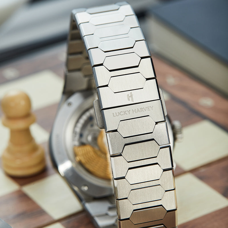 Lucky Harvey Rare Visible Chimes:Titanium 75g Guilloché Chiming Watch 2.0