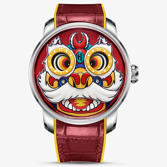 Lucky Harvey Lion Dance automaton Watch –  Dynamic Rotor Inspired by Traditional Lion Dance