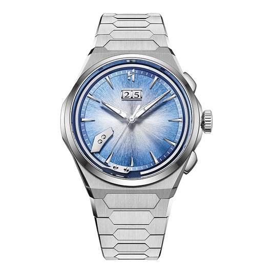 Sound Of Nature Hand-Engraved Brushed Dial Blue Titanium Chiming Limited Edition Automatic Watch