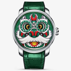Lucky Harvey Lion Dance automaton Watch –  Dynamic Rotor Inspired by Traditional Lion Dance