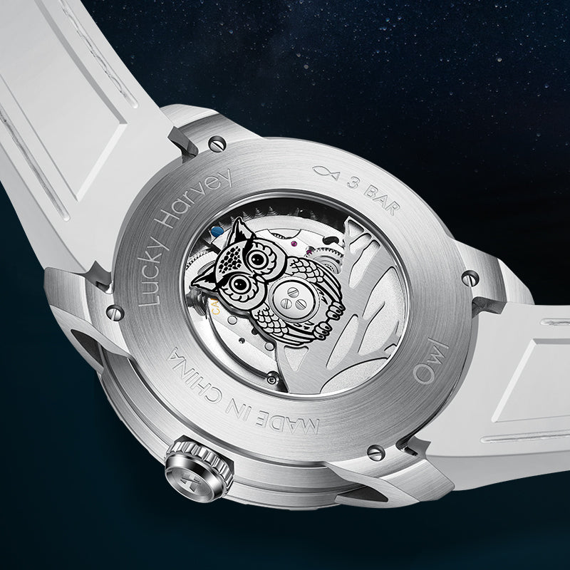 Lucky Harvey Owl automaton Watch –  Animated Dial & Lunar Eclipse Design