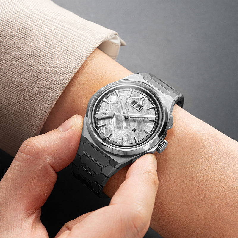 【Pre-order】【Limited 50PCS】Chiming Watch 2.0 Muonionalusta Meteorite Dial Widmanstätten Pattern Grade 5 Titanium Wristwatch