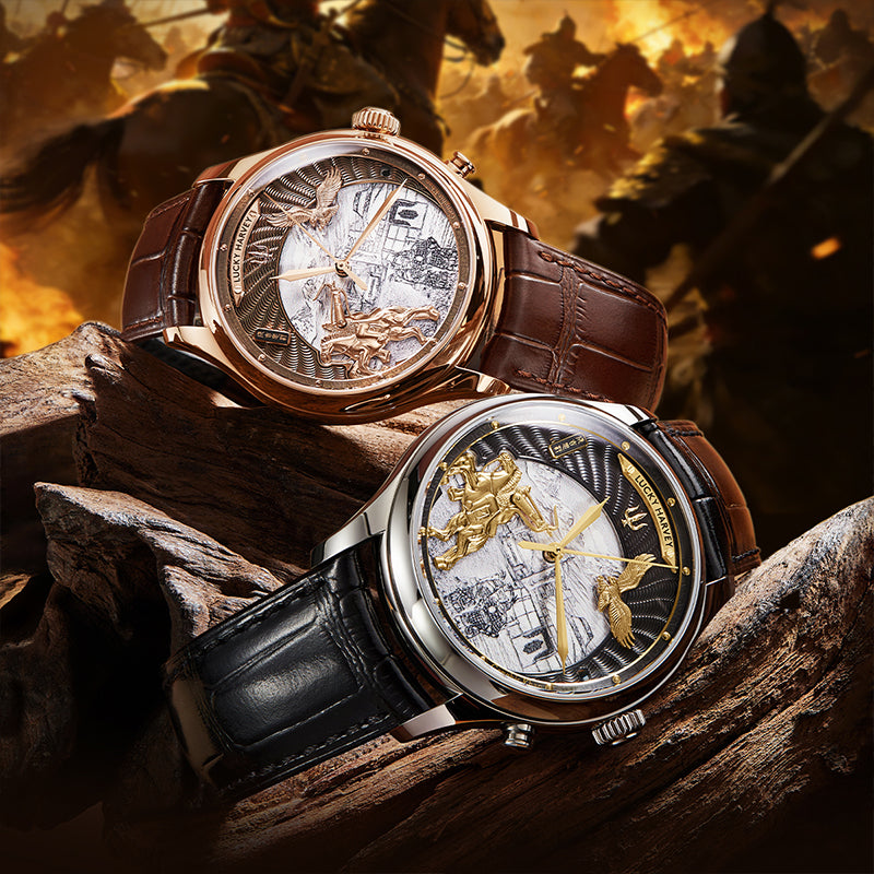 【Limited 100PCS】Genghis Khan Gray Automata Chiming Watch