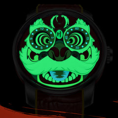 Lucky Harvey Lion Dance automaton Watch –  Dynamic Rotor Inspired by Traditional Lion Dance