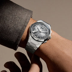 Sound Of Nature Hand-Engraved Brushed Dial Blue Titanium Chiming Limited Edition Automatic Watch