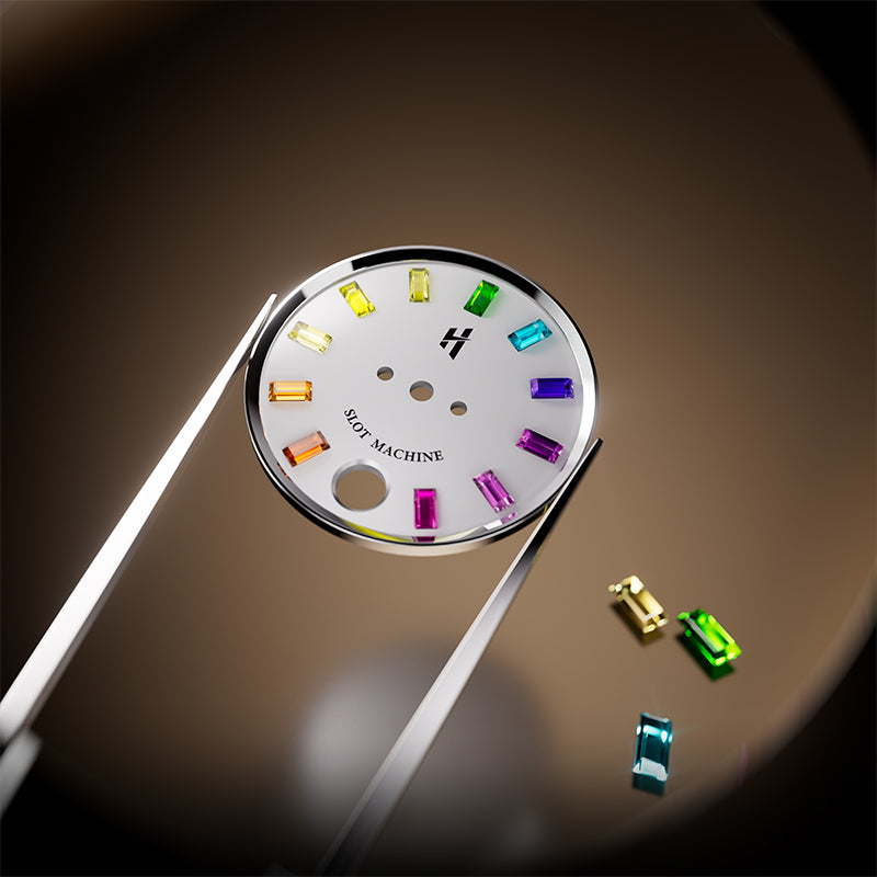 Lucky Harvey Interactive Game Silver Watch with Fruit Arcade Dial – Automatic Movement, Limited Edition