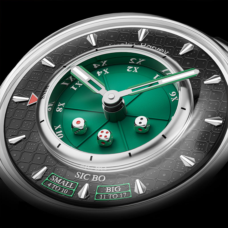 Lucky Harvey Dice Automatic Watch – 925 Silver Dice Design