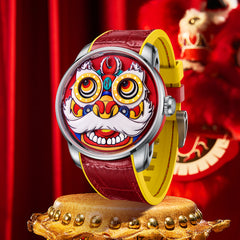 Lucky Harvey Lion Dance automaton Watch –  Dynamic Rotor Inspired by Traditional Lion Dance