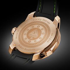 Lucky Harvey Poker Roulette Automatic Watch –  52-Card Dial & Dual 18K Gold Spinning Balls for a True Roulette Experience