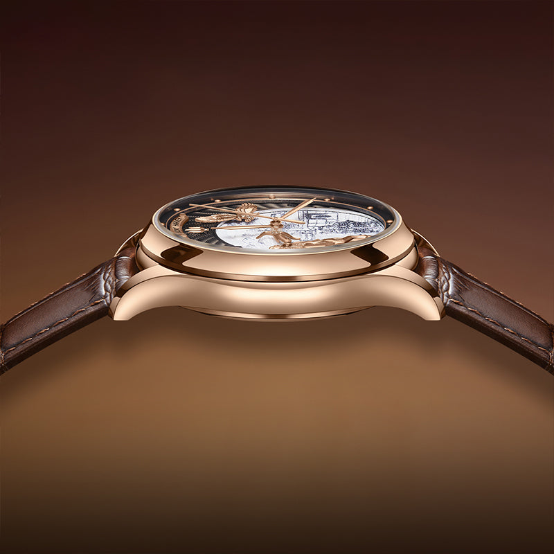 【Limited 100PCS】Genghis Khan Gray Automata Chiming Watch