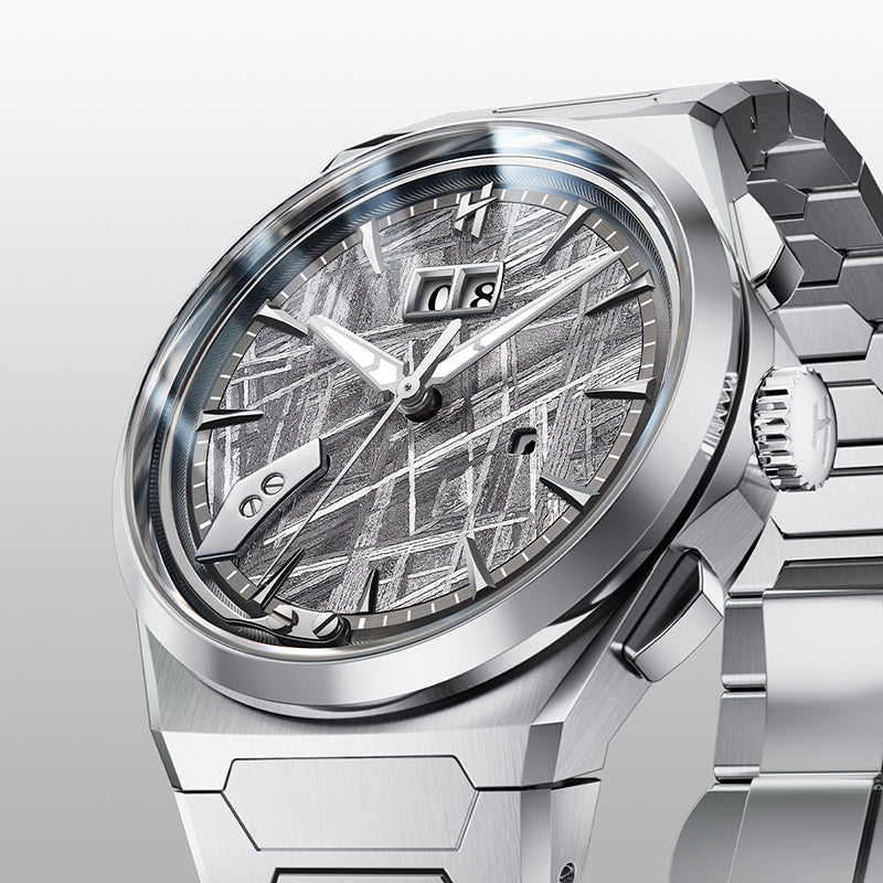 【Pre-order】【Limited 50PCS】Chiming Watch 2.0 Muonionalusta Meteorite Dial Widmanstätten Pattern Grade 5 Titanium Wristwatch