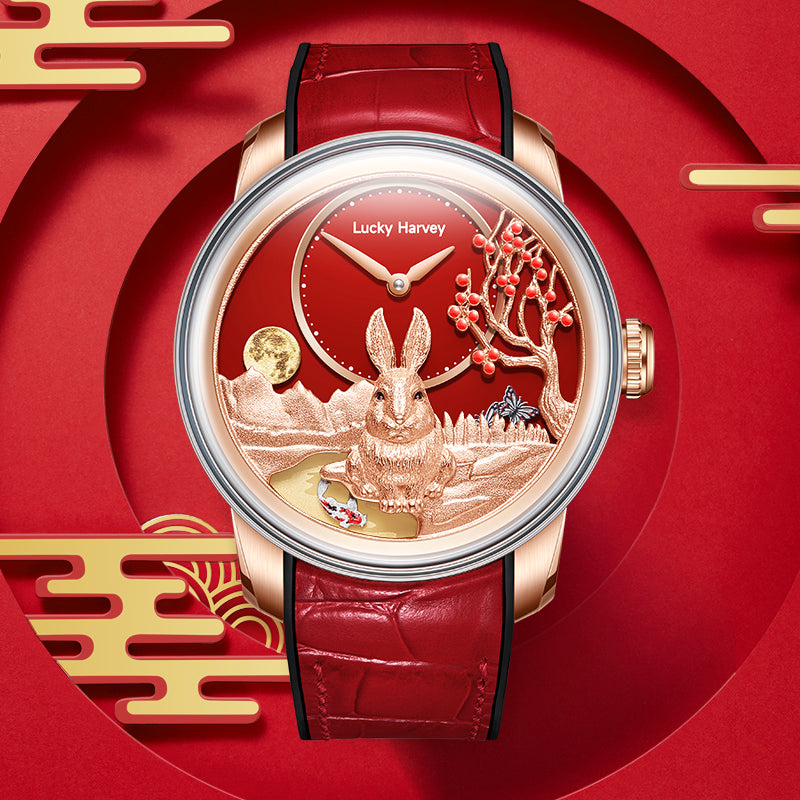 Lucky Harvey Limited Edition  Rabbit automaton Watch – Timeless Elegance