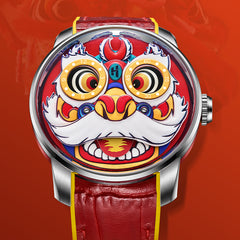 Lucky Harvey Lion Dance automaton Watch –  Dynamic Rotor Inspired by Traditional Lion Dance