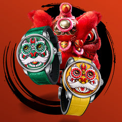 Lucky Harvey Lion Dance automaton Watch –  Dynamic Rotor Inspired by Traditional Lion Dance