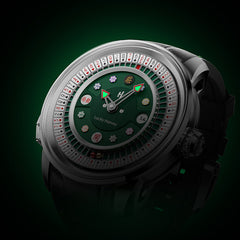 Lucky Harvey Poker Roulette Automatic Watch –  52-Card Dial & Dual 18K Gold Spinning Balls for a True Roulette Experience